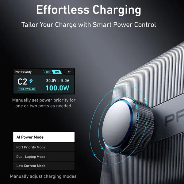 עמדת טעינה עוצמתית 6 יציאות Anker Prime Charger 250W 6 Ports GaN A2345 - תמונה נוספת