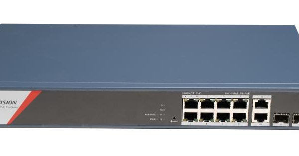 DS-3E1512HP-SI-8P2T2F - מתג POE מנוהל ענן