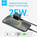 ⁦מטען קיר קומפקטי Anker USB-C Wall Charger 25W בצבע שחור⁩ – תמונה ⁦4⁩