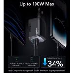 ⁦מטען קיר עוצמתי 3 יציאות Anker Prime Charger 100W⁩ – תמונה ⁦5⁩