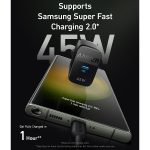 ⁦מטען קיר Anker USB-C 313 45W A2643 בצבע שחור⁩ – תמונה ⁦4⁩