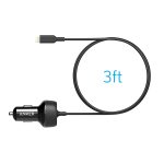 ⁦מטען לרכב Anker Elite USB PORT+Lightning Cable 24W A2214⁩ – תמונה ⁦3⁩
