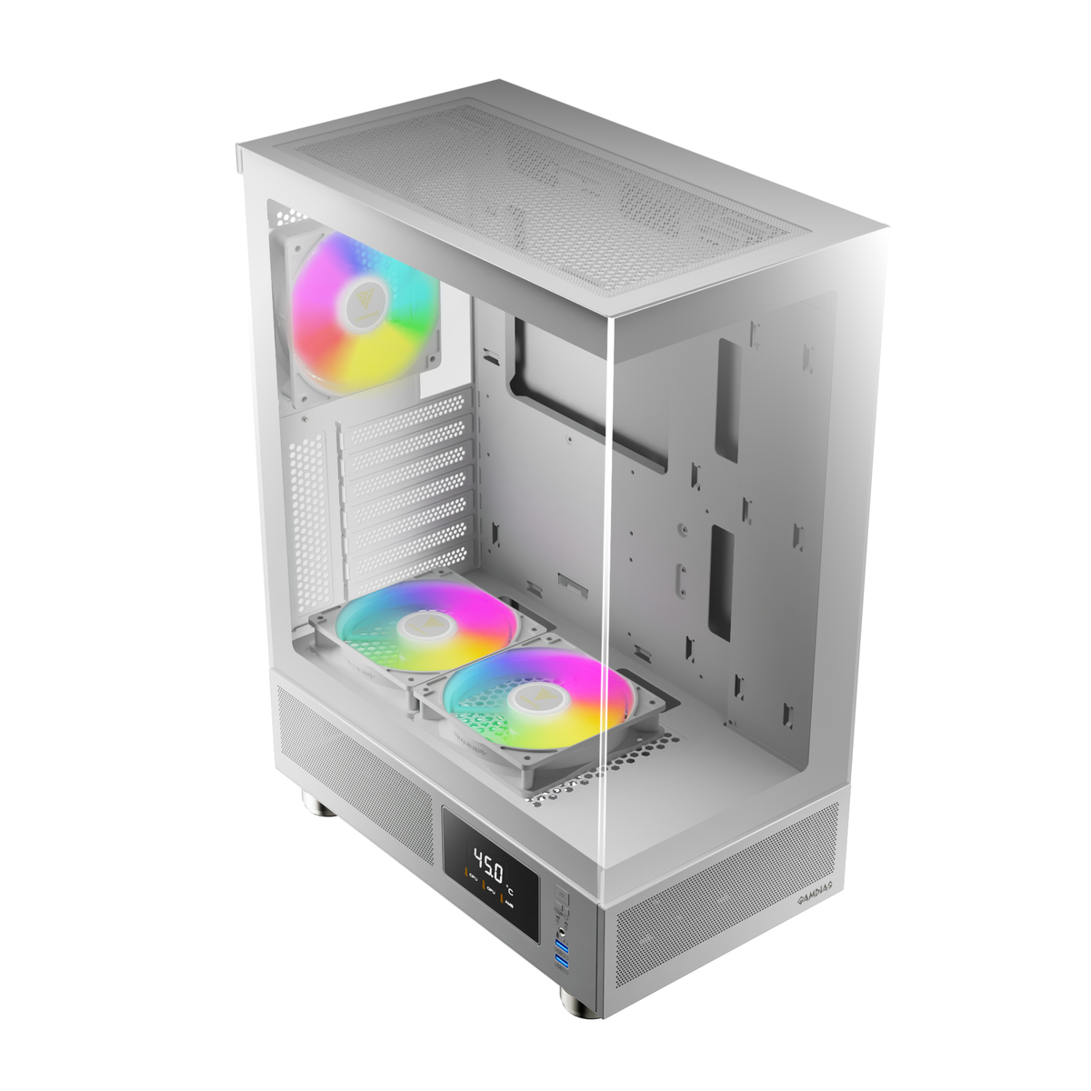 5683134006ef27c864d4e423838e1d27 מארז מחשב GAMDIAS ATLAS E1 WHITE – תמונה 1