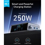⁦עמדת טעינה עוצמתית 6 יציאות Anker Prime Charger 250W 6 Ports GaN A2345⁩ – תמונה ⁦2⁩
