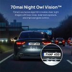 ⁦מצלמת רכב חכמה דו-כיוונית 70mai Dash Cam A200-1⁩ – תמונה ⁦4⁩