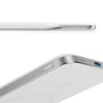 ⁦סוללת גיבוי אלחוטית Anker Nano Slim 5000mAh בצבע לבן⁩ – תמונה ⁦2⁩