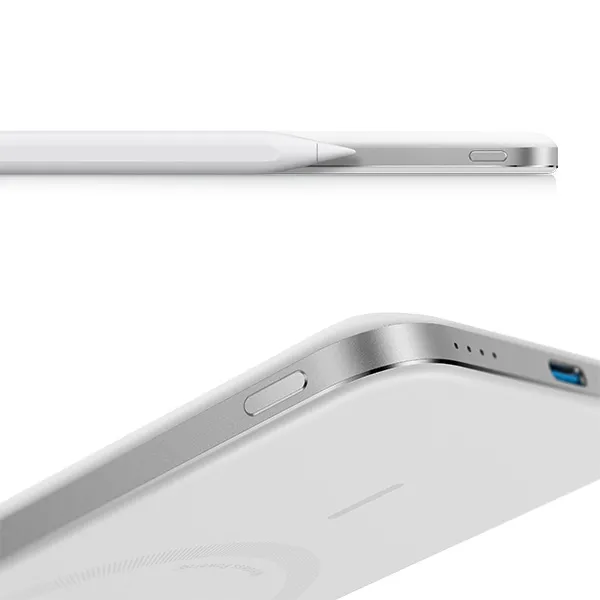 סוללת גיבוי אלחוטית Anker Nano Slim 5000mAh בצבע לבן - תמונה נוספת