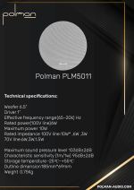 ⁦רמקול שקוע POLMAN PLM5011⁩ – תמונה ⁦2⁩
