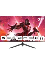 מסך מחשב Aiwa MD270K-V 27 inch/FHD/280HZ/VA/1ms/SPK/HDMI-DP-SPK Out – תמונה 2