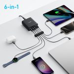 ⁦מטען עוצמתי 6 יציאות Anker Charger 112W GaN⁩ – תמונה ⁦4⁩