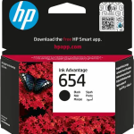 ראש דיו שחור מקורי HP 654 7FP39UE 400 דפים