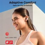 ⁦אוזניות soundcore AeroClip Open Ear Clip-On בצבע ורוד⁩ – תמונה ⁦5⁩