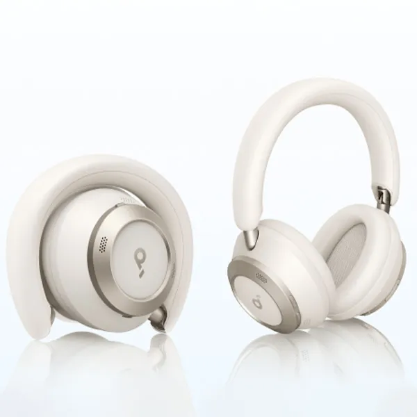 אוזניות קשת soundcore Space One Pro On-Ear בצבע לבן - תמונה נוספת