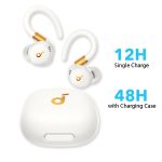 ⁦אוזניות ספורט אלחוטיות soundcore Sport X20 בצבע לבן⁩ – תמונה ⁦5⁩