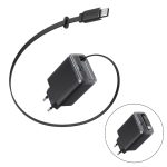 ⁦מטען קיר משולב כבל Anker Nano Charger 35W with USB-C cable בצבע שחור⁩ – תמונה ⁦2⁩