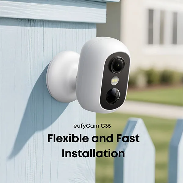 ערכת מצלמות FHD לאבטחת חוץ חכמה eufy Security Cam C35 2+1 kit - תמונה נוספת