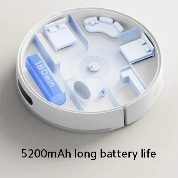 שואב אבק שוטף רובוטי שיאומי דגם Xiaomi Robot Vacuum S40 בצבע לבן - תמונה נוספת