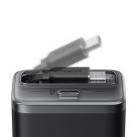 ⁦מטען קיר משולב כבל Anker Nano Charger 35W with USB-C cable בצבע שחור⁩ – תמונה ⁦3⁩