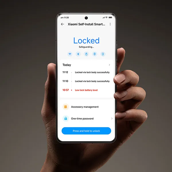 מנעול דלת חכם כולל מקשים שיאומי דגם Xiaomi Self-Install Smart Lock (keypad included) - תמונה נוספת