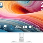 מסך מחשב MSI MP275W E2 27 inch/FHD/120HZ/IPS/1ms/HDMI-DP-VGA-Spk Out לבן