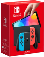 קונסולה נינטנדו שחור Nintendo Switch OLED