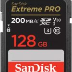 כרטיס זיכרון SanDisk 128GB Extreme Pro UHS-I SDXC U3 V30