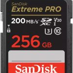 כרטיס זיכרון SanDisk 256GB Extreme Pro UHS-I SDXC U3 V30