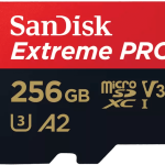 כרטיס זיכרון עם מתאם SanDisk Extreme Pro A2 MicroSDXC SDSQXCD-256G-GN6MA