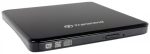 ⁦צורב חיצוני Transcend Super Slim Portable DVD±RW x8 USB 2.0 TS8XDVDS-K⁩ – תמונה ⁦2⁩