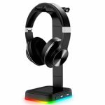 מעמד לאוזניות G-TIGER Gaming Headset Stand RGB