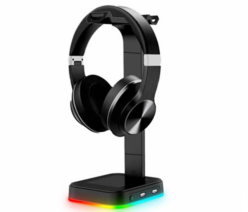product-861004-1 מעמד לאוזניות G-TIGER Gaming Headset Stand RGB – תמונה 1