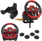 ⁦הגה מירוצים עם דוושות HORI MarioKart Racing Wheel Pro Deluxe⁩ – תמונה ⁦2⁩