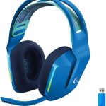 אוזניות גיימרים אלחוטיות כחול Logitech G733 LightSpeed RGB
