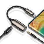 מתאם Baseus 2-in-1 Type-C Male to Type-C & 3.5mm Female Adapter L60