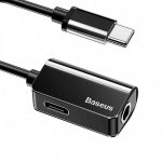 ⁦מתאם טעינה ושמיעת מוזיקה Baseus Type-C 3.5mm Adapter L40⁩ – תמונה ⁦3⁩