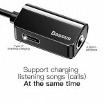 ⁦מתאם טעינה ושמיעת מוזיקה Baseus Type-C 3.5mm Adapter L40⁩ – תמונה ⁦4⁩