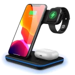 ⁦מטען אלחוטי Miracase MQIW505 15W 3IN1⁩ – תמונה ⁦3⁩
