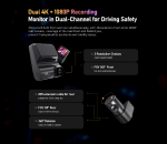 ⁦מצלמות דרך לרכב DDPAI Z50 4K⁩ – תמונה ⁦2⁩