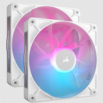 קיט 2 מאווררים + בקר Corsair RX140 RGB Starter Kit 140mm White