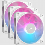 קיט שלושה מאווררים + בקר  Corsair iCUE LINK RX120 RGB 120mm Triple Starter Kit White