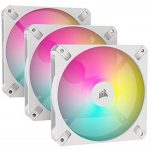 קיט שלושה מאווררים למארז לבן Corsair iCUE AR120 RGB 120mm