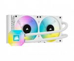 ⁦קירור נוזלי לבן Corsair iCUE H100i RGB ELITE AMD/INTEL⁩ – תמונה ⁦2⁩
