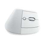 עכבר צבע אפור לבן Logitech Lift Vertical Ergonomic