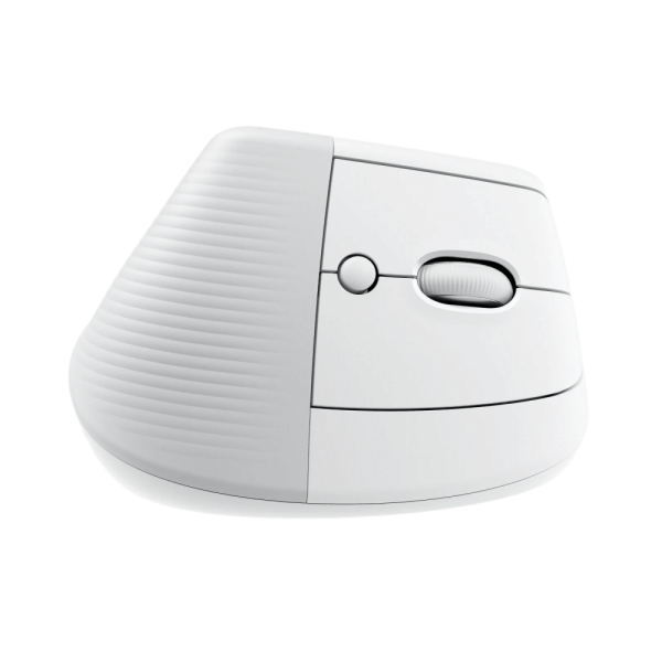 עכבר צבע אפור לבן Logitech Lift Vertical Ergonomic