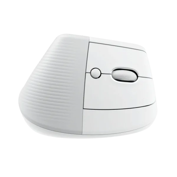 עכבר צבע אפור לבן Logitech Lift Vertical Ergonomic
