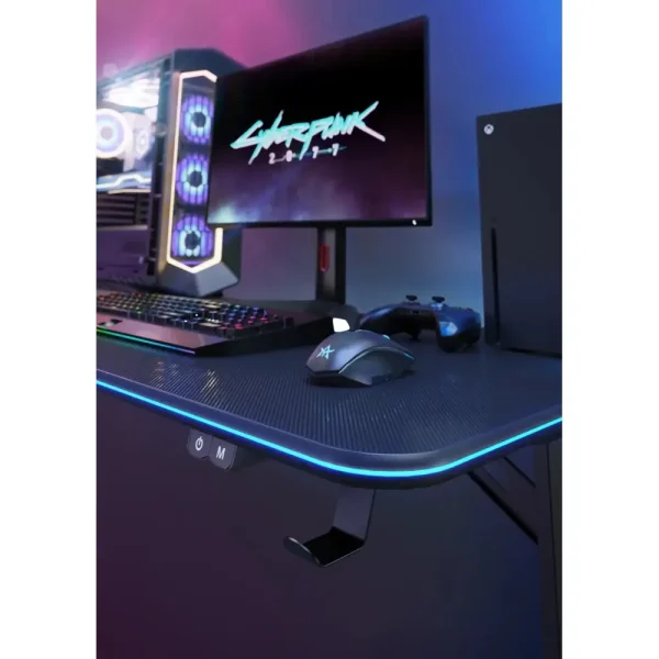 שולחן גיימינג מקצועי GMD08-1 RGB מבית LUMI
