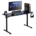 ⁦שולחן גיימינג מקצועי GMD08-1 RGB מבית LUMI⁩ – תמונה ⁦3⁩