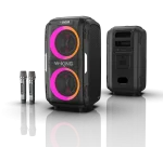 בידורית + 2 מיקרופונים W-KING T9 PRO 120W
