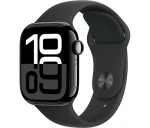 שעון חכם Apple Watch Series 10 GPS 42mm Jet Black Aluminium Case with Sport Band - S/M