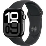 שעון חכם Apple Watch Series 10 GPS 42mm Jet Black Aluminium Case with Sport Band - S/M